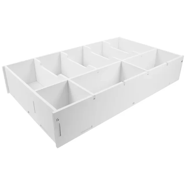 Angoily organizer contanti PVC vassoio cassa multiuso bianco