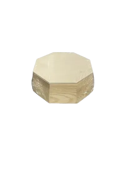 Deco Foam LG87875 scatola legno 16x16x6 cm poligonale