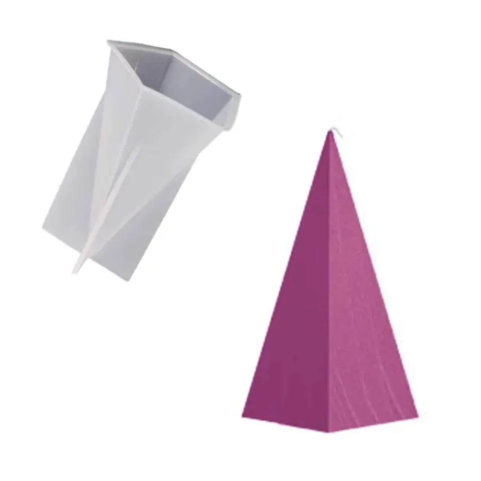 CandleMold Piramide Pentagonale stampo silicone candela 12,6 cm