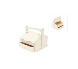 Deco Foam 380053 scatola cucito legno 21x21x19 cm