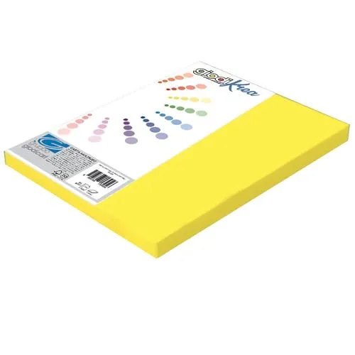 Giodicart Giodikrea A4 cartoncino giallo 220 g 50 fogli