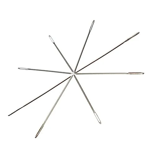 Angoily aghi ricamo punto croce 11ct 100 pezzi argento
