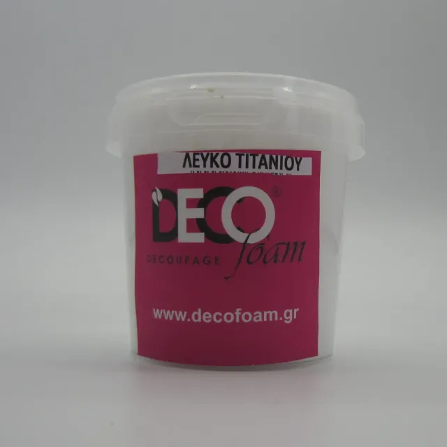 Deco Foam bianco titanio pigmento in polvere 50 g coprente