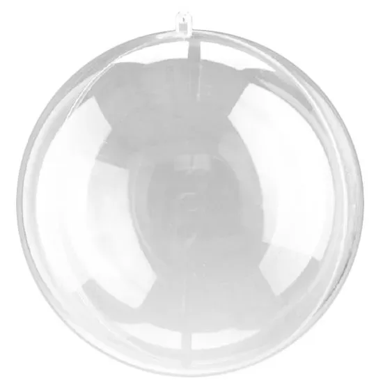 Deco Foam sfera plexiglass divisibile 8 cm trasparente