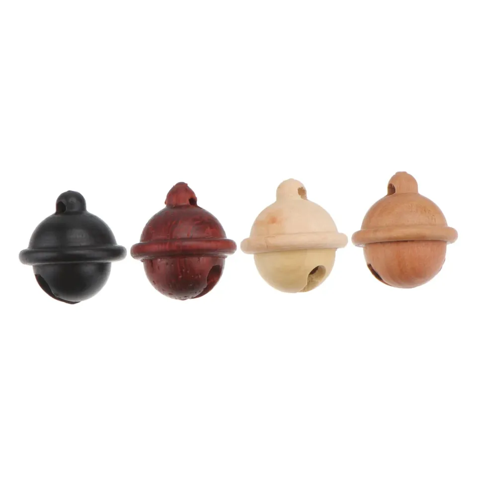 Angoily mini campanelle legno decorative 4 pezzi