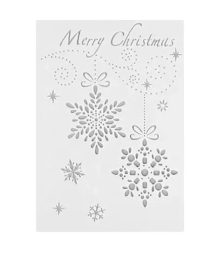Deco Foam No9 stencil fiocchi di neve 25,9x17,2 cm