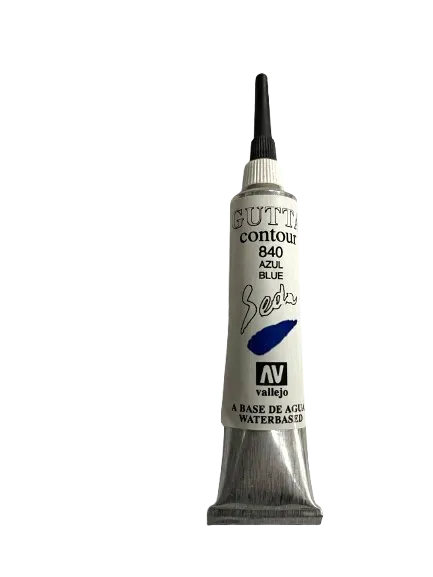 Vallejo Gutta 840 Blue contorno seta blu idrosolubile