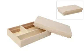 Deco Foam 87718 scatola legno battesimo 37,5x24,5cm