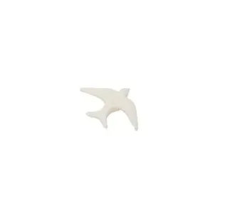Deco Foam uccellino decorativo porcellana bianca 11,5cm