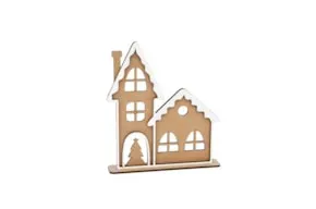 Deco Foam casetta natalizia bianca base 17,9x20,3 cm 742231