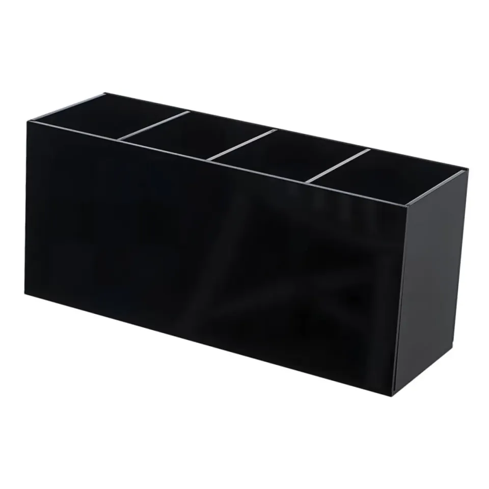 Angoily organizer pennelli trucco acrilico nero