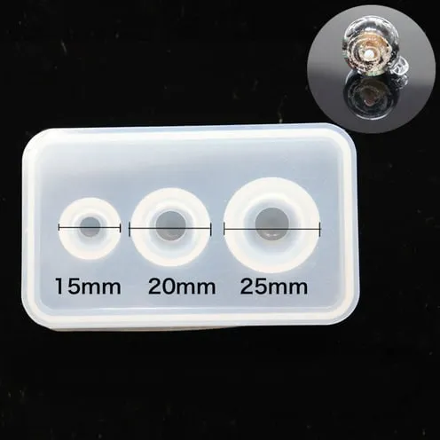 Naturesin Stampo Tre Sfere stampo silicone 3 ciondoli tonde