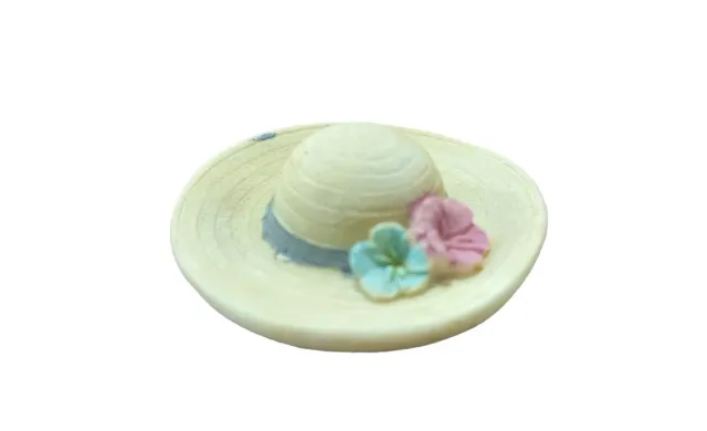 Deco Foam 70837 cappellino paglia 4,5 cm con fiori