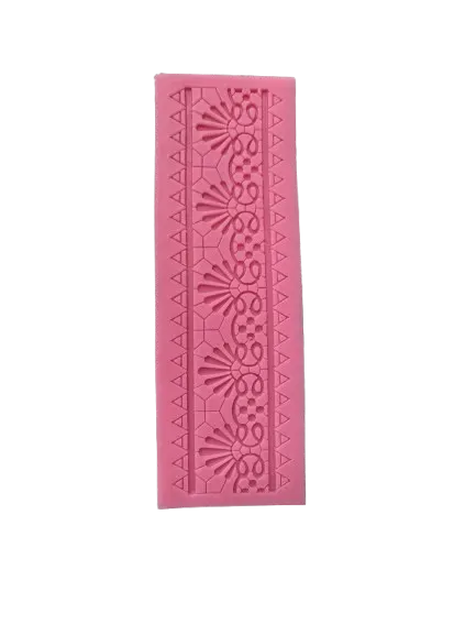 Stampo silicone 61-002 fregi 5,5x16cm per paste modellabili