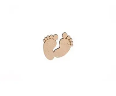Deco Foam 741324 piedini in legno 3x3x0,3 cm MDF