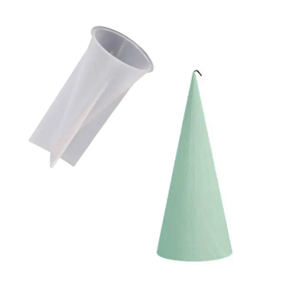 Naturesin CandleMold Candela Conica stampo silicone 6,4x15 cm riutilizzabile