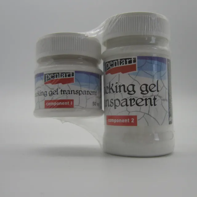 Pentart Transparent craquelè gel 2 comp. 100 ml