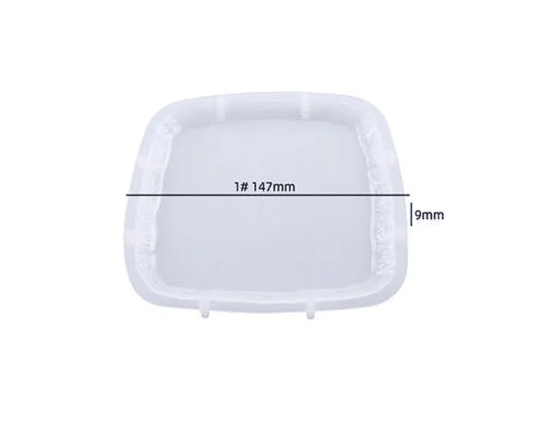 Naturesin Stampo Silicone Quadrato Vassoio 14,7 cm 4 Pezzi