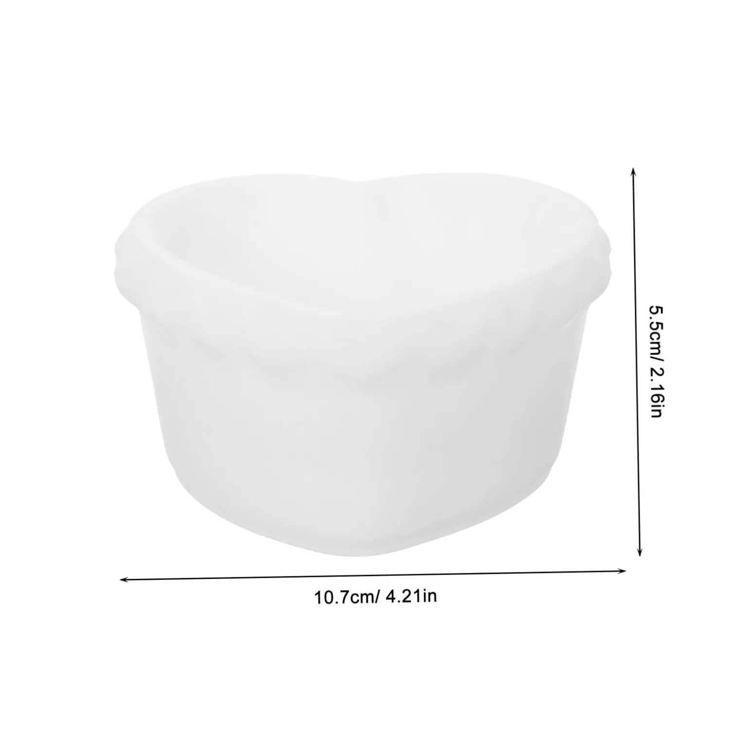 Angoily stampo silicone cuore candele 2 pezzi