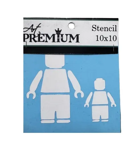 Deco Foam Art Premium 2900670 stencil 10x10cm robot
