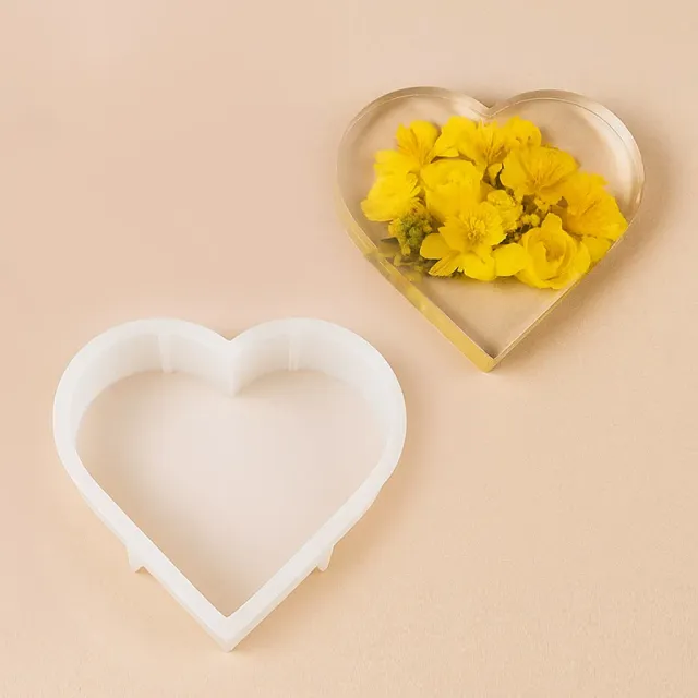 Naturesin stampo silicone cuore resina 19,5x16,5 cm