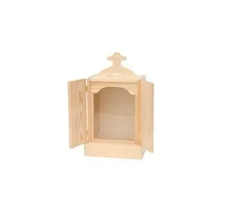 Deco Foam 380006 teca legno con vetro 22x18x30 cm