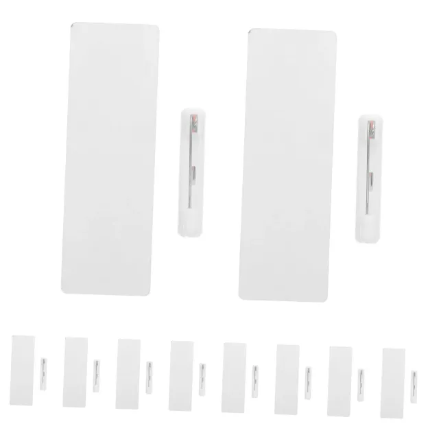 Angoily Targhette legno bianche 10 pezzi con clip