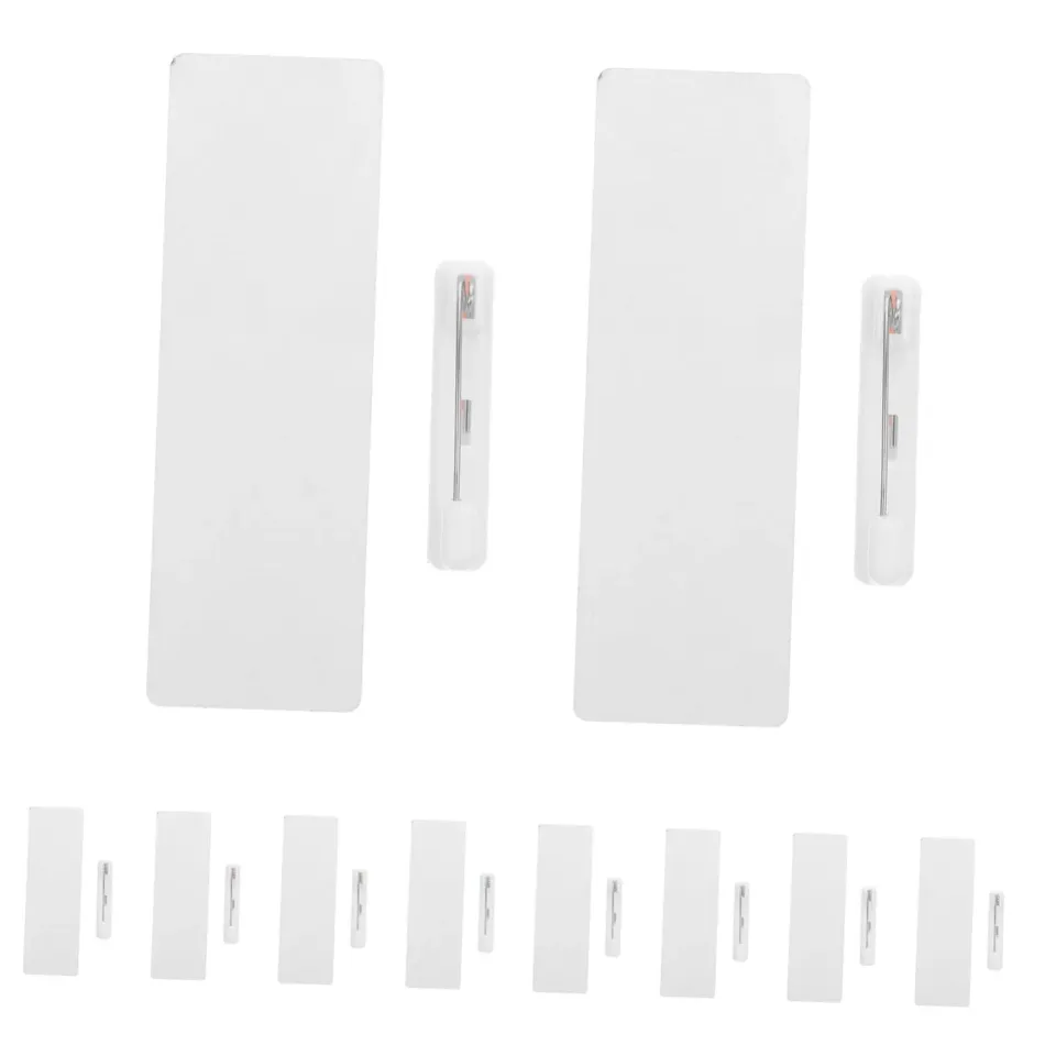 Angoily Targhette legno bianche 10 pezzi con clip
