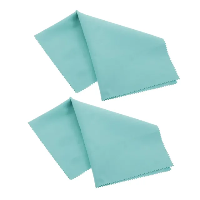 Angoily Panno Argento Microfibra Nero 30x30 cm 2 Pezzi