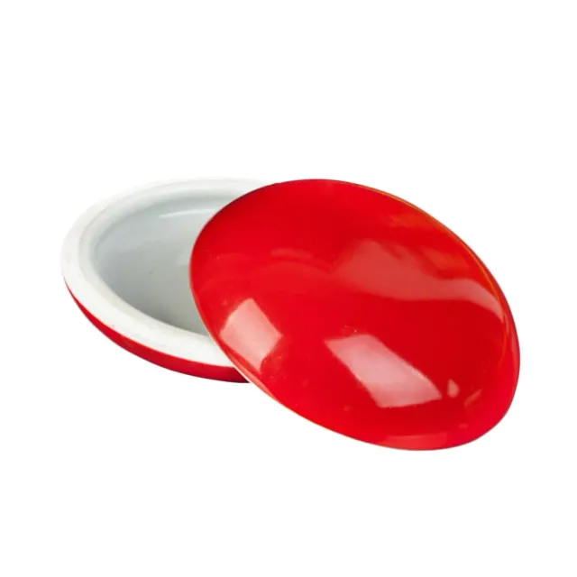 Angoily Scatola Inchiostro scatola ceramica rossa 7,9 cm 1 pezzo