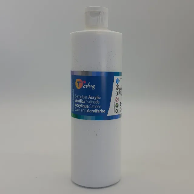 T Colors Acrylic Semigloss 44612 acrilico 500ml bianco