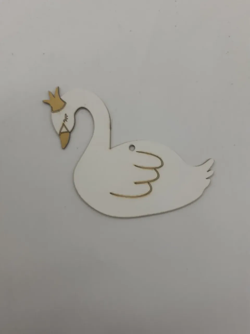 Deco Foam 3389 Decorazione Cigno Grande 5 cm