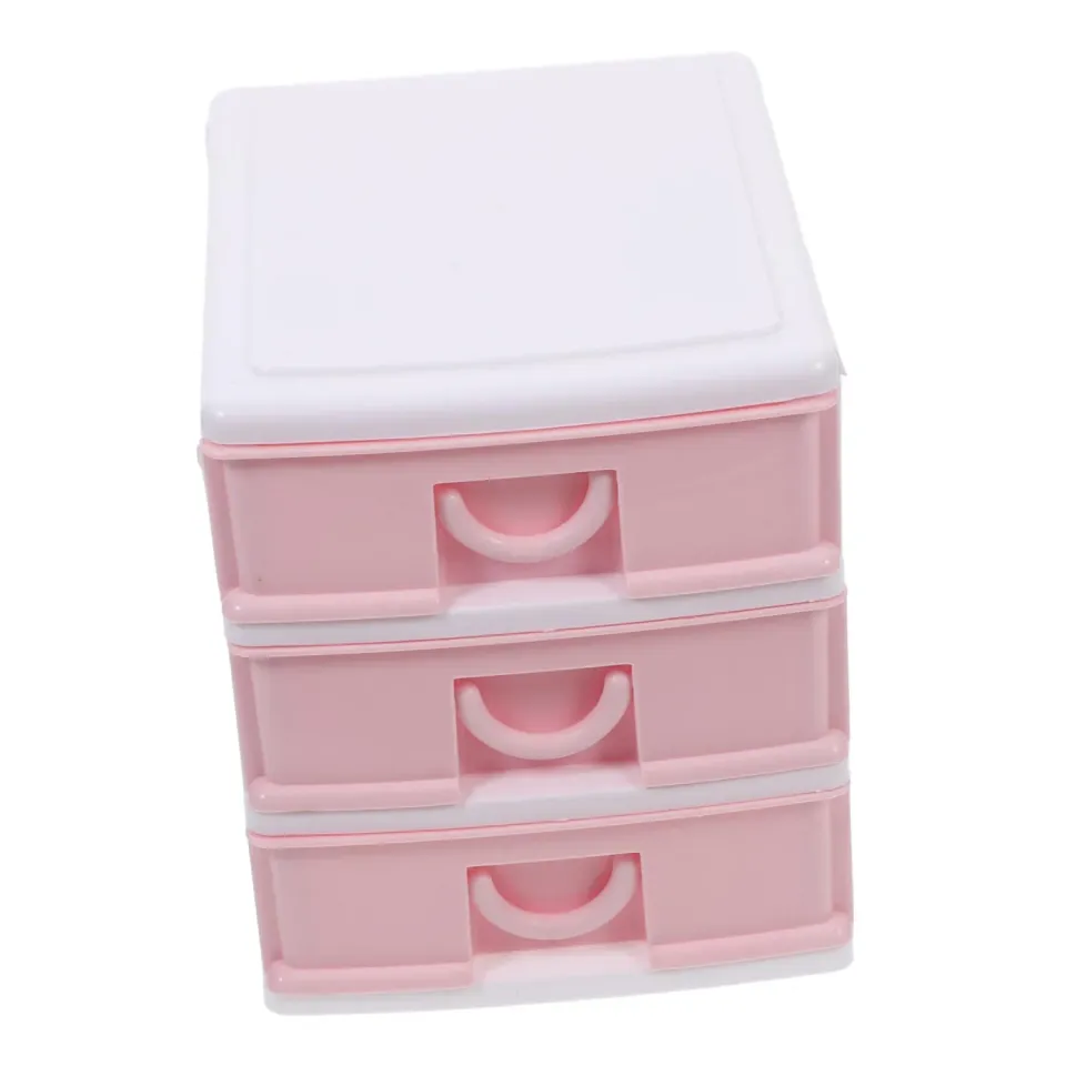 Angoily Organizer Trucchi con Cassetti Trasparente Rosa