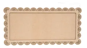 Deco Foam 741313 cornice in legno grezzo 55x27 cm