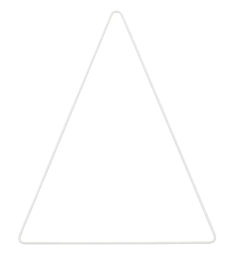 Deco Foam 3471170 triangolo metallo bianco 20x30cm decorativo