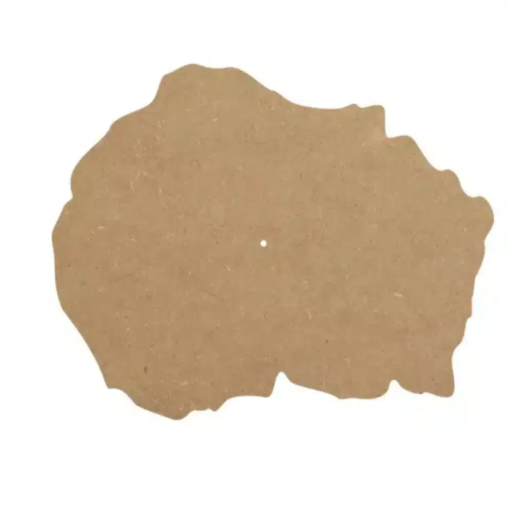 Naturesin pannello legno geode orologio resina 50x38 cm