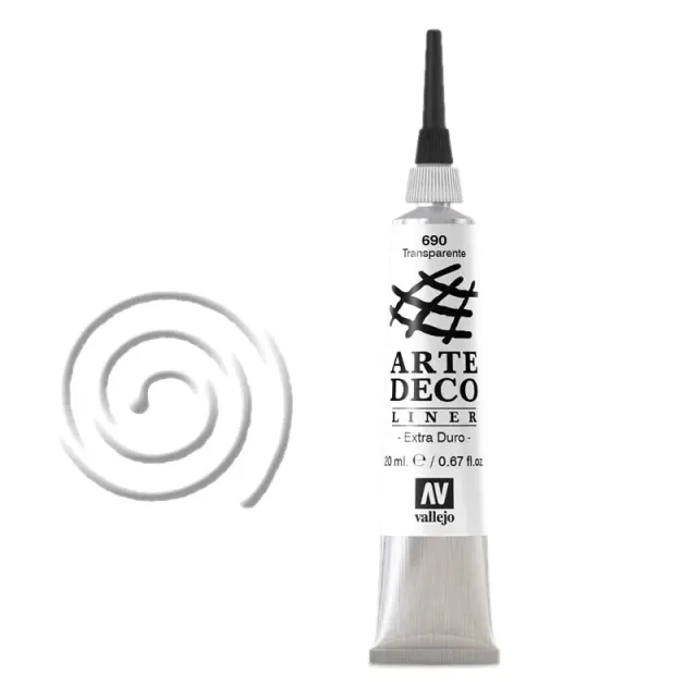 Vallejo Artedeco Liner 690 contorno 3D trasparente rilievo