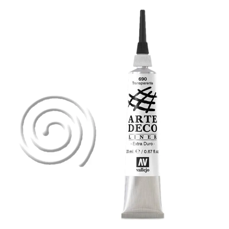 Vallejo Artedeco Liner 690 contorno 3D trasparente rilievo