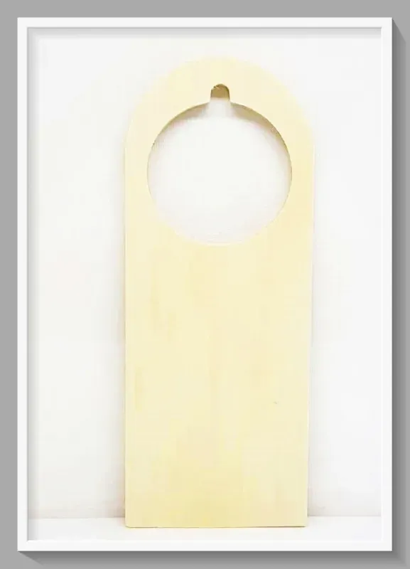 Deco Foam LG87243 targhetta legno pomolo 24x10cm