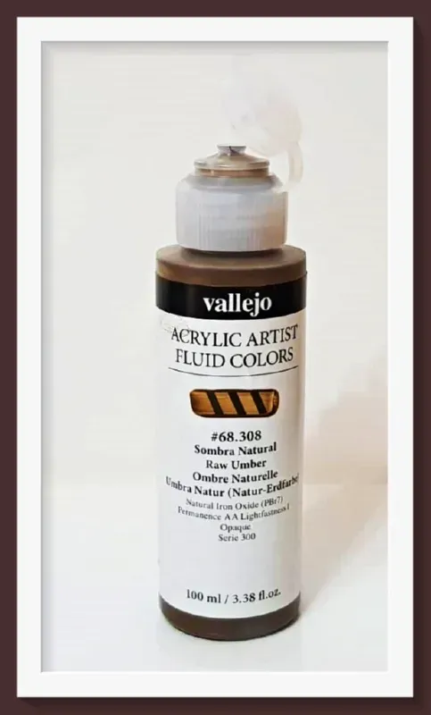 Vallejo Fluid Colors Raw Umber 68308 acrilico 100ml