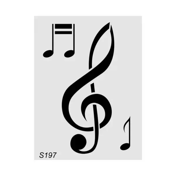 Decofoam S197 stencil 30x21 cm motivo preciso