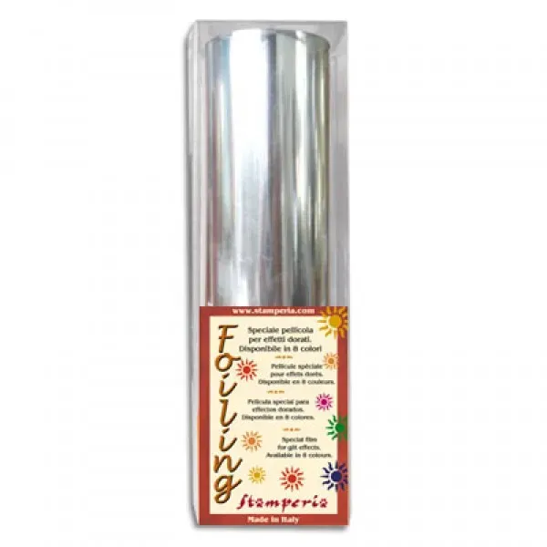 Deco Foam Silver foglio metallizzato argento 200x12 cm