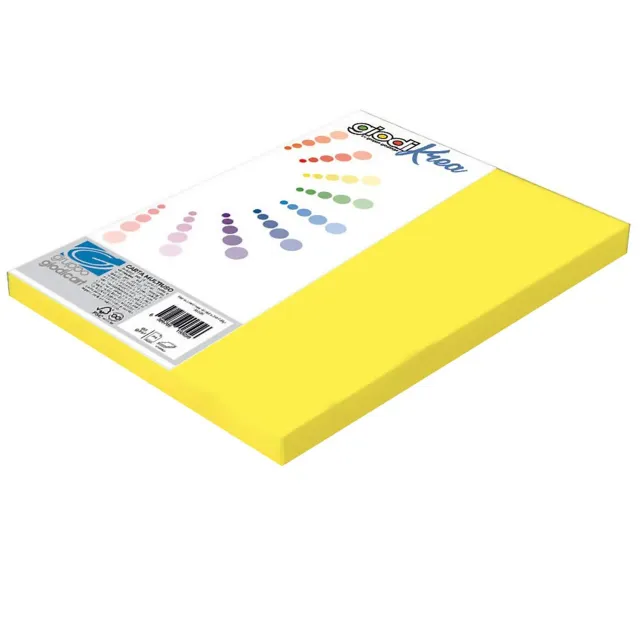 Giodicart Giodikrea A4 cartoncino giallo 220 g 50 fogli