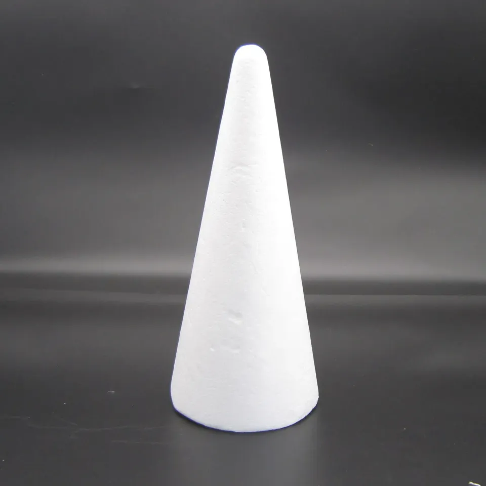 Deco Foam cono polistirolo 12,5x28cm per albero