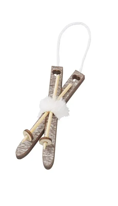 Deco Foam 3863596 sci miniatura legno 6,5 cm