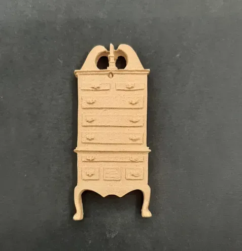 Deco Foam 3245 mini comò decorazione legno 8x3 cm grezzo