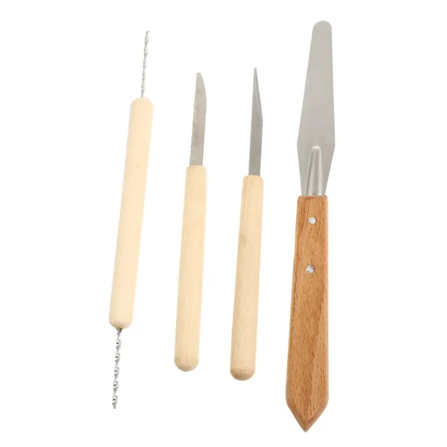 Angoily Strumento Intaglio Argilla kit ceramica 1 set marrone