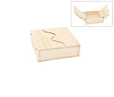 Deco Foam 87965 scatola legno 20x20x6 cm grezza