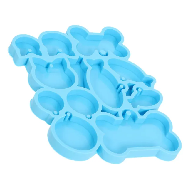 Angoily Stampi Silicone Targhette Cane Resina Forme Blu