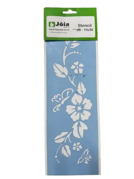 Joia JB 641 stencil fiori 10x30 cm per mobili